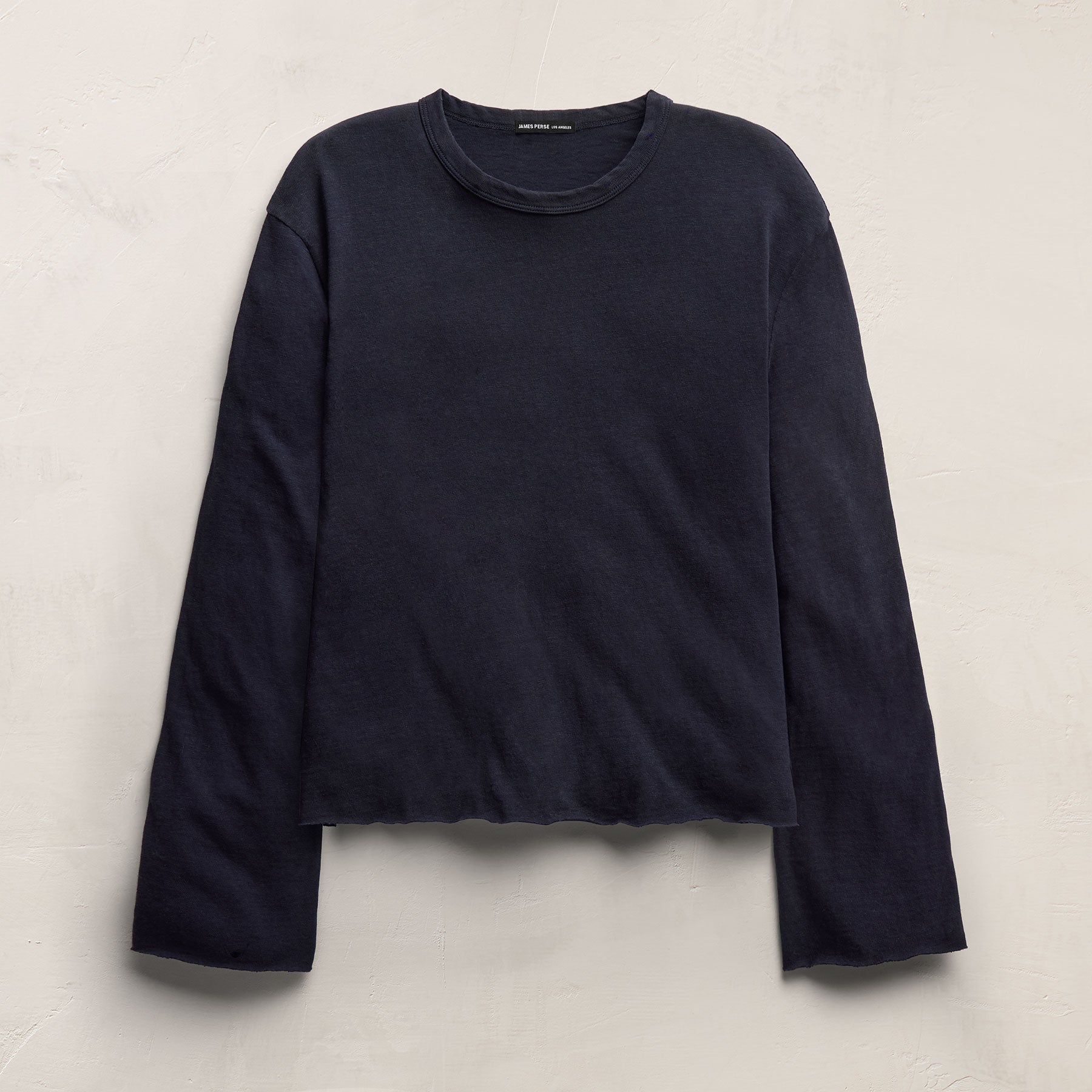 Slub Jersey Long Sleeve Tee in Classic Navy | James Perse Los Angeles