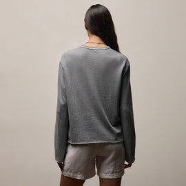 Slub Jersey Long Sleeve Tee in Ore Pigment | James Perse Los Angeles