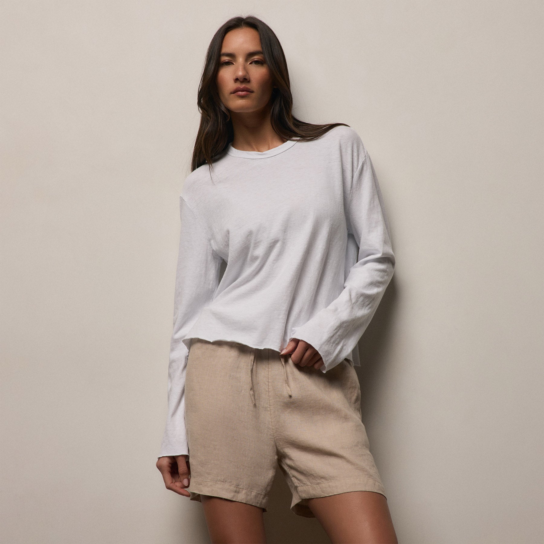 Slub Jersey Long Sleeve Tee