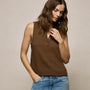 Slub Jersey Henley Tank in Cocoa | James Perse Los Angeles