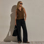 Slub Jersey Henley Tank in Cocoa | James Perse Los Angeles