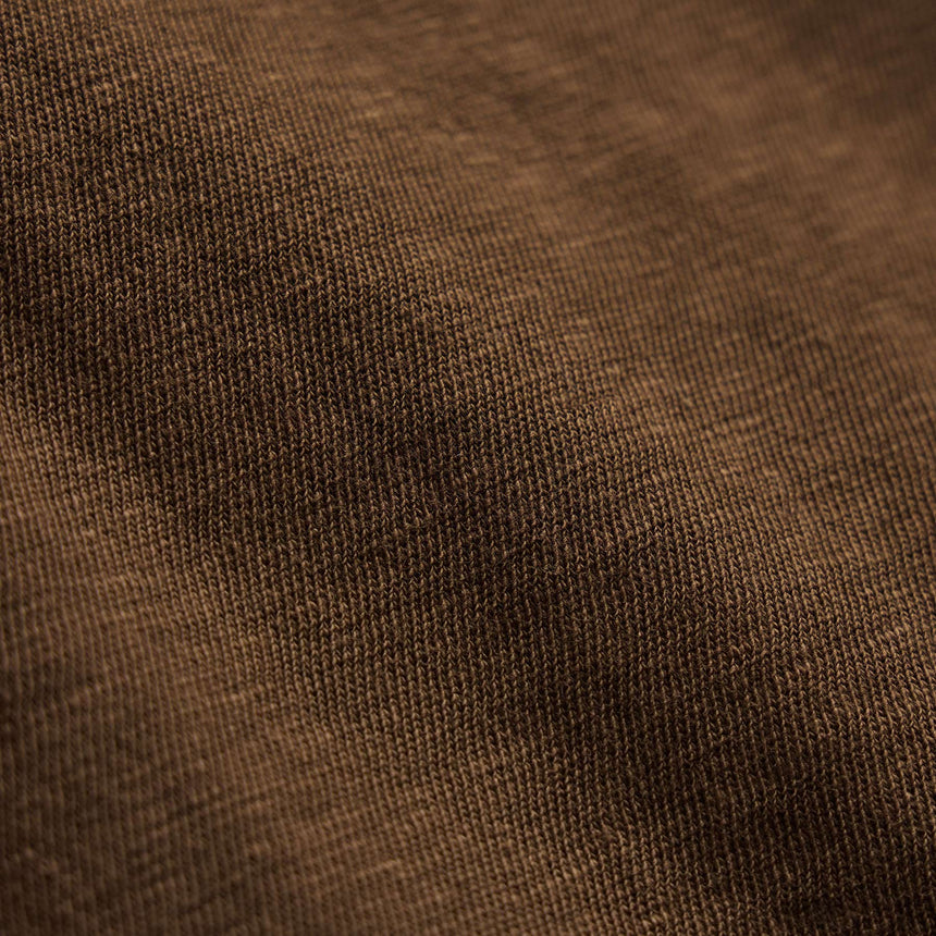 Slub Jersey Henley Tank in Cocoa | James Perse Los Angeles