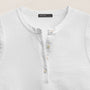 Slub Jersey Henley Tank in White | James Perse Los Angeles