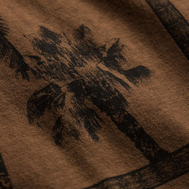 Slub Jersey Relaxed Graphic Tee - Cocoa/Black