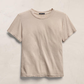 Slub Jersey Classic Tee In Stone Pigment | James Perse Los Angeles