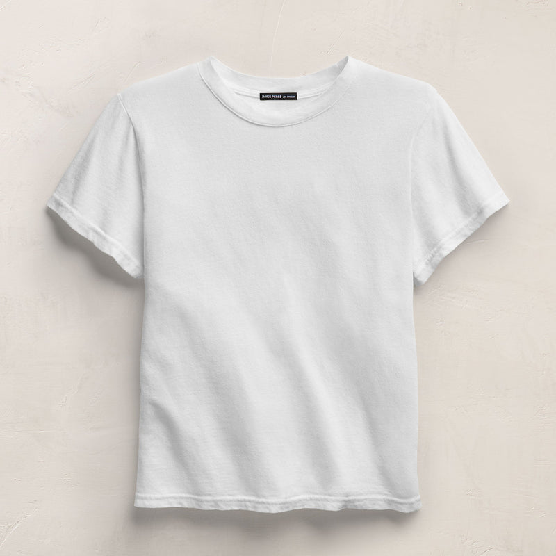 Slub Jersey Classic Tee in White | James Perse Los Angeles