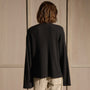 Slub Jersey Wide Long Sleeve Tee in Black | James Perse Los Angeles