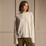 Slub Jersey Wide Long Sleeve Tee in White | James Perse Los Angeles