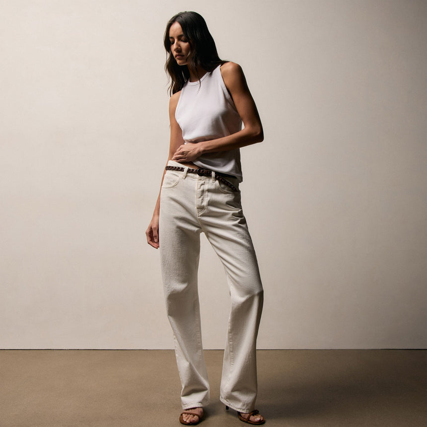 Relaxed Fit Jean in Coastal Cloud | James Perse Los Angeles