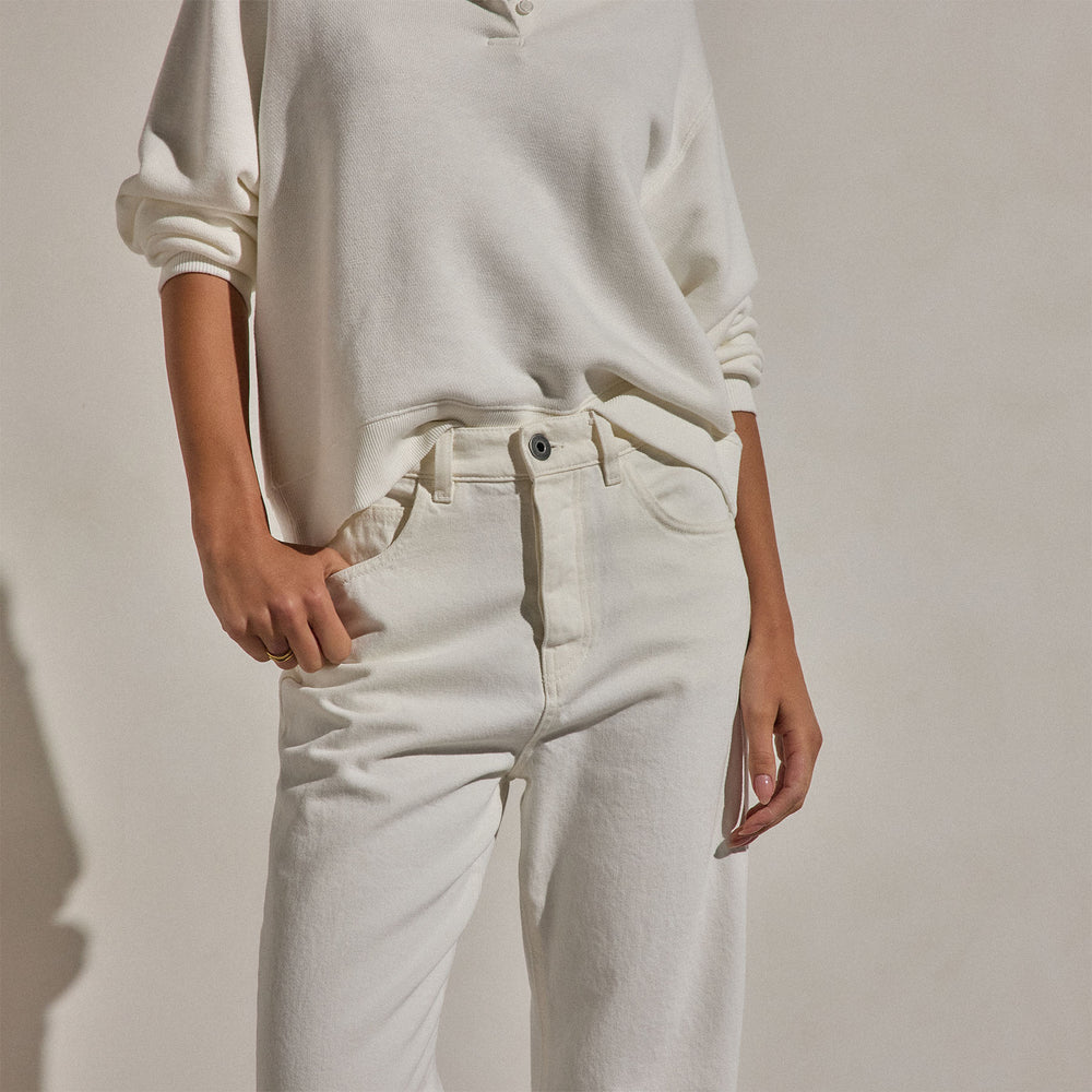 Relaxed Fit Jean in Off White | James Perse Los Angeles
