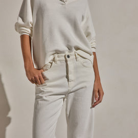 Relaxed Fit Jean in Off White | James Perse Los Angeles