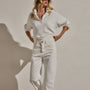 Relaxed Fit Jean in Off White | James Perse Los Angeles