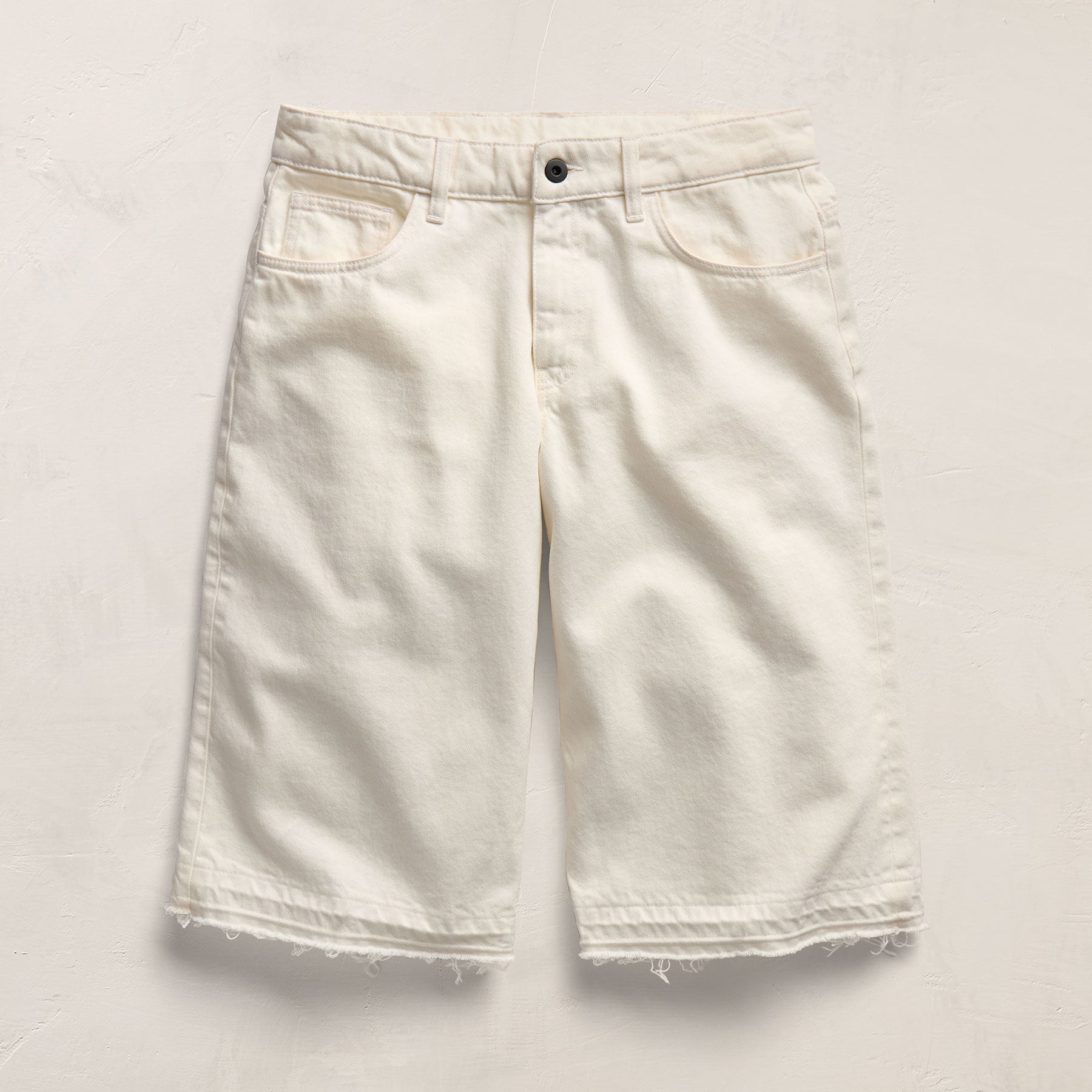 Relaxed Jort in Off White | James Perse Los Angeles