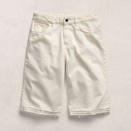 Relaxed Jort in Off White | James Perse Los Angeles