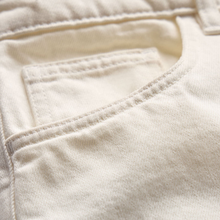Relaxed Jort in Off White | James Perse Los Angeles