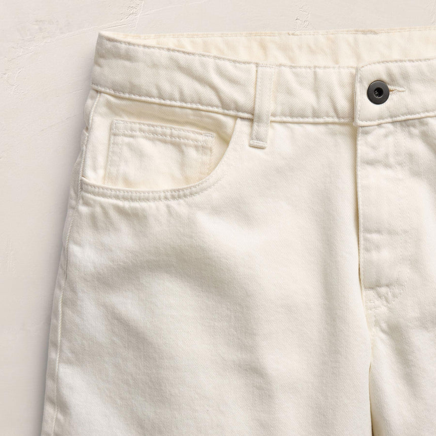 Relaxed Jort in Off White | James Perse Los Angeles