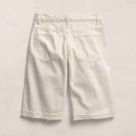 Relaxed Jort in Off White | James Perse Los Angeles