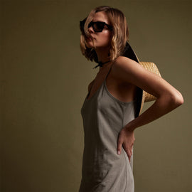 Cami Dress in Silt Pigment | James Perse Los Angeles
