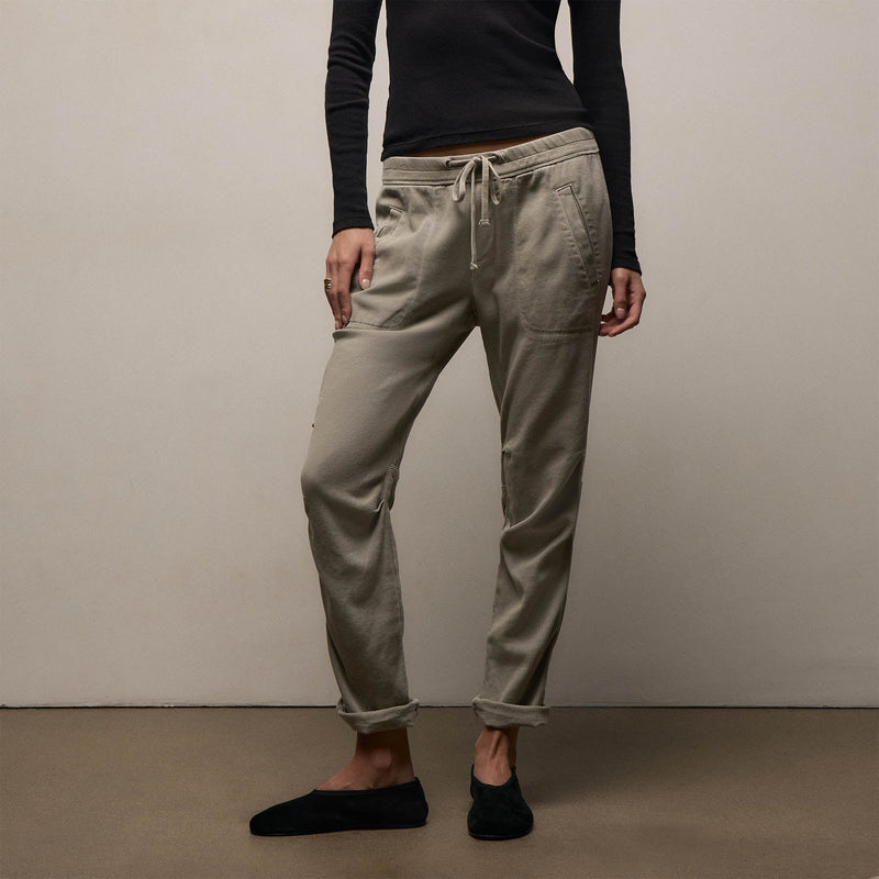 Soft Drape Pant in Driftwood Pigment | James Perse Los Angeles