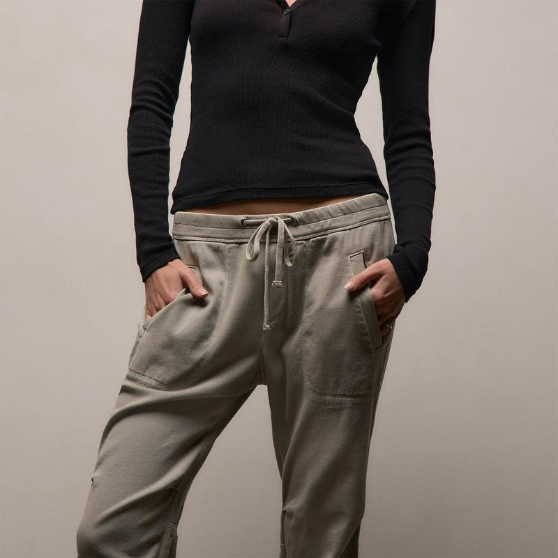 Soft Drape Pant in Driftwood Pigment | James Perse Los Angeles