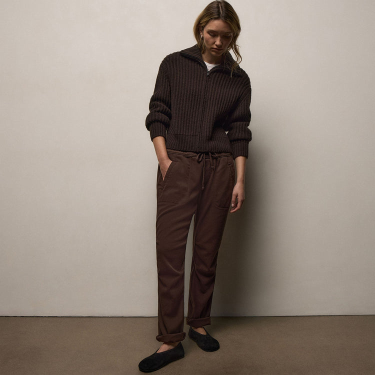 Soft Drape Pant in Porcupine | James Perse Los Angeles