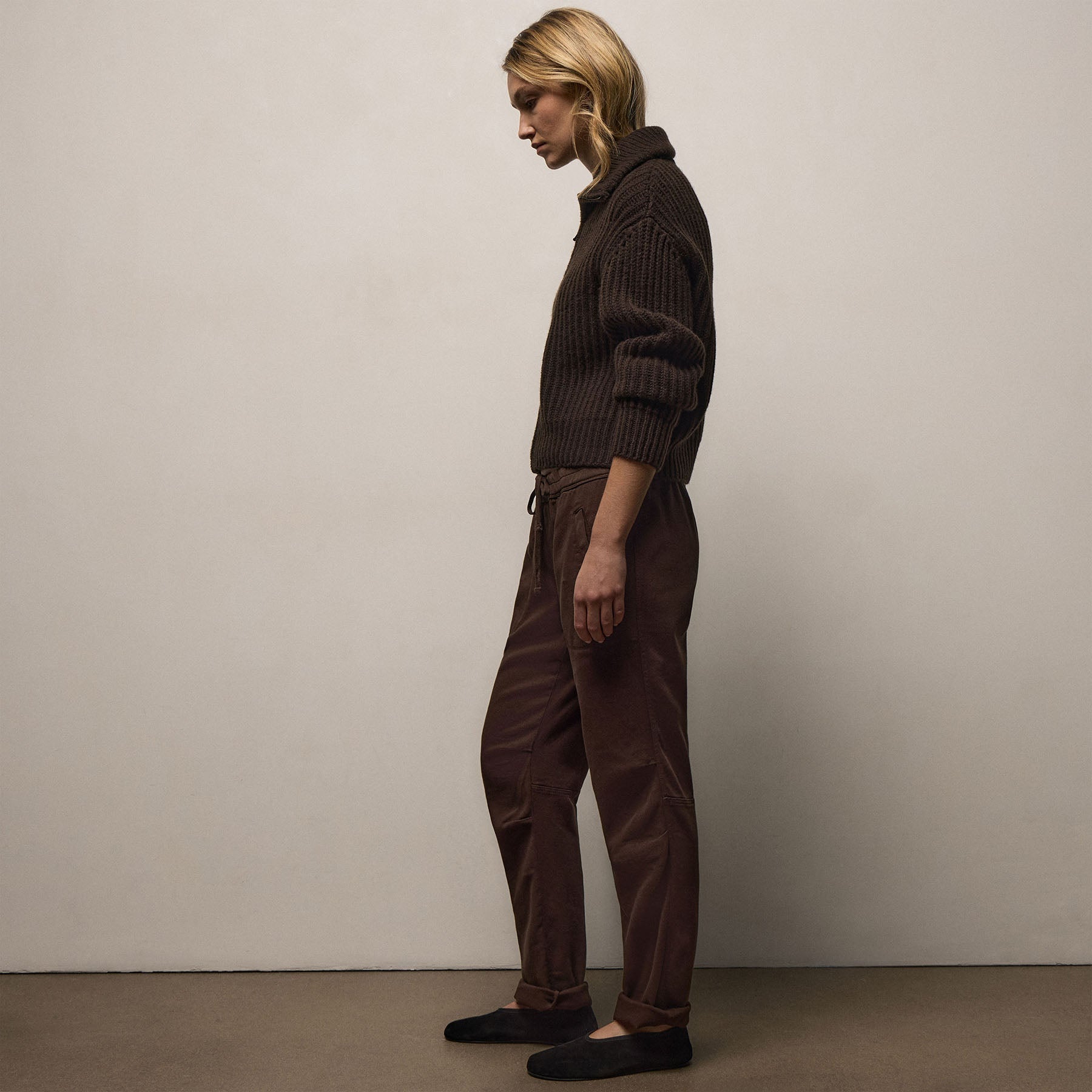 Soft Drape Pant in Porcupine | James Perse Los Angeles
