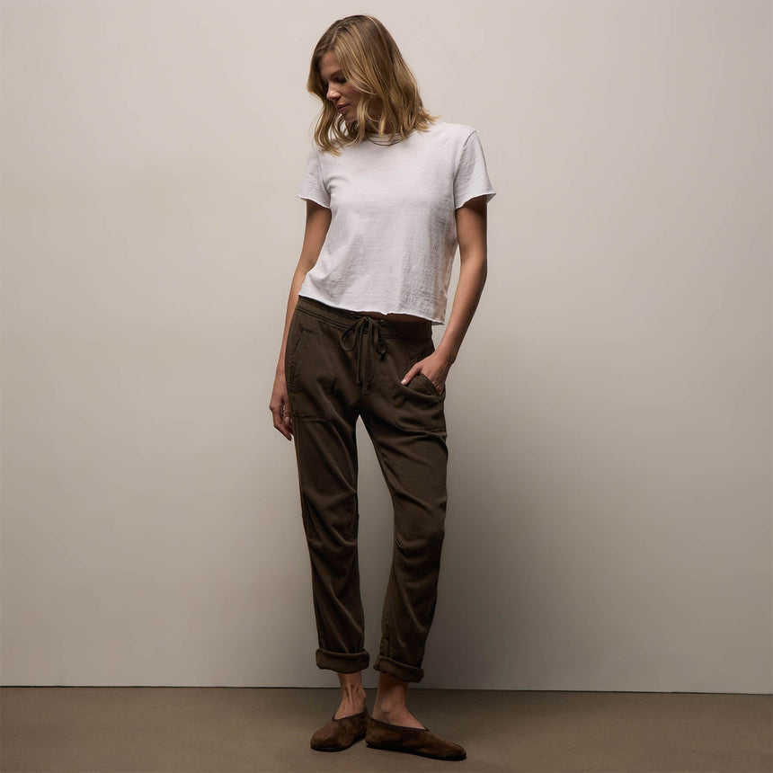 Soft Drape Pant in Smoky Green Pigment | James Perse Los Angeles