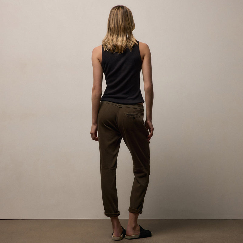 Soft Drape Pant in Smoky Green Pigment | James Perse Los Angeles