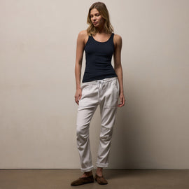 Soft Drape Pant in White | James Perse Los Angeles