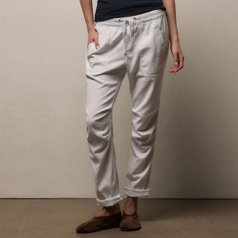 Soft Drape Pant in White | James Perse Los Angeles