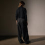 Lightweight Linen Wide Leg Pnt in Black | James Perse Los Angeles