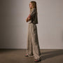 Lightweight Linen Wide Leg Pnt in Overcast Pigment | James Perse Los Angeles