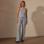 Wide Leg Relaxed Linen Pant in Open Sky Pigment | James Perse Los Angeles