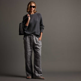 Lightweight Linen Pant in Breeze Pigment | James Perse Los Angeles