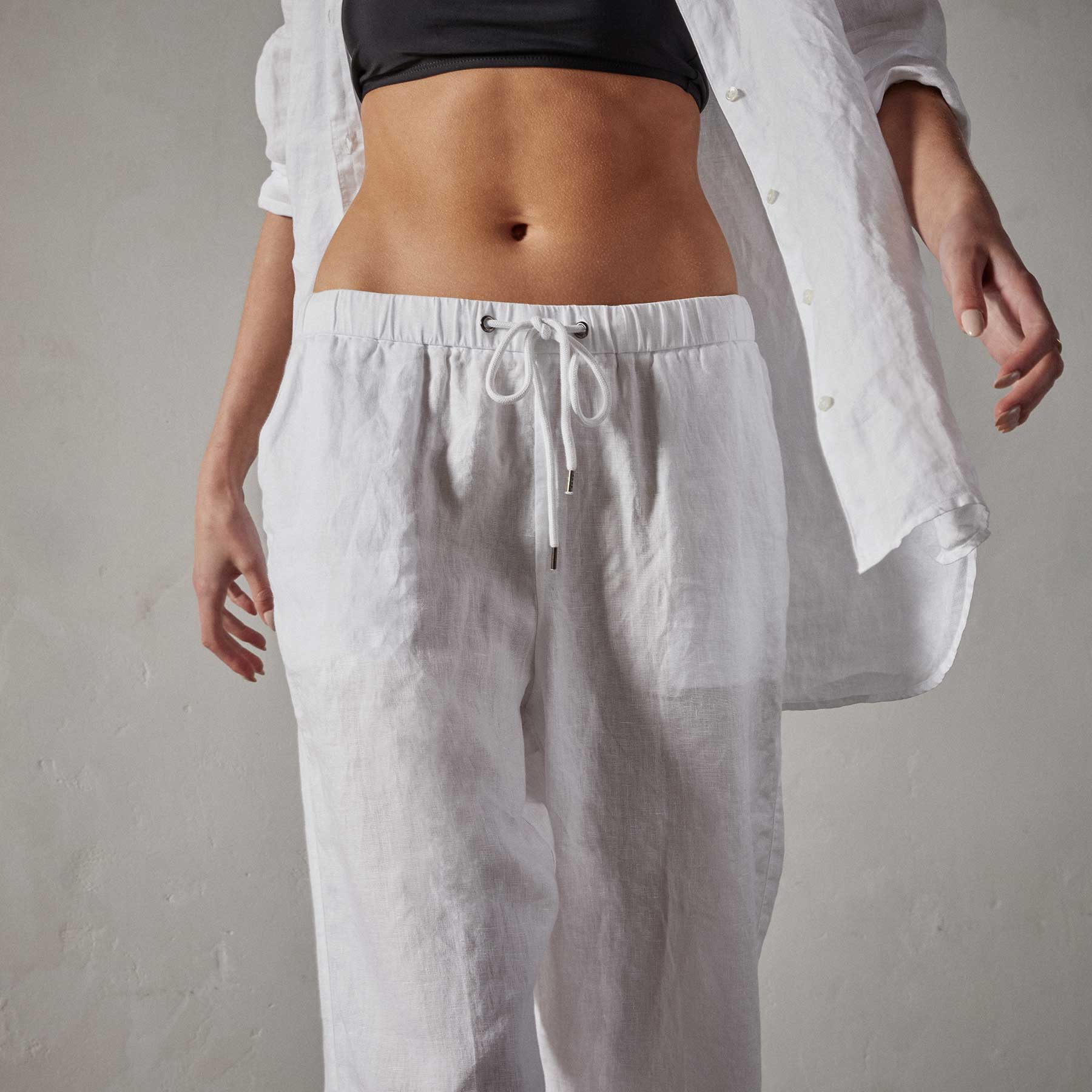  White Linen Pants - Women's Pants / Women's Clothing: Clothing,  Shoes & Jewelry