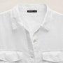 Short Sleeve Utility Shirt in White | James Perse Los Angeles