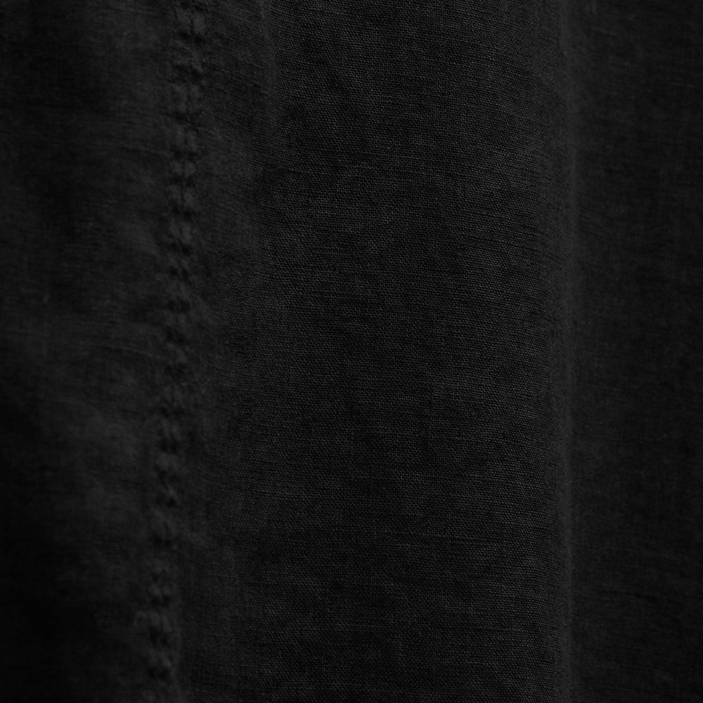 Linen Tie Front Tunic Top in Black | James Perse Los Angeles