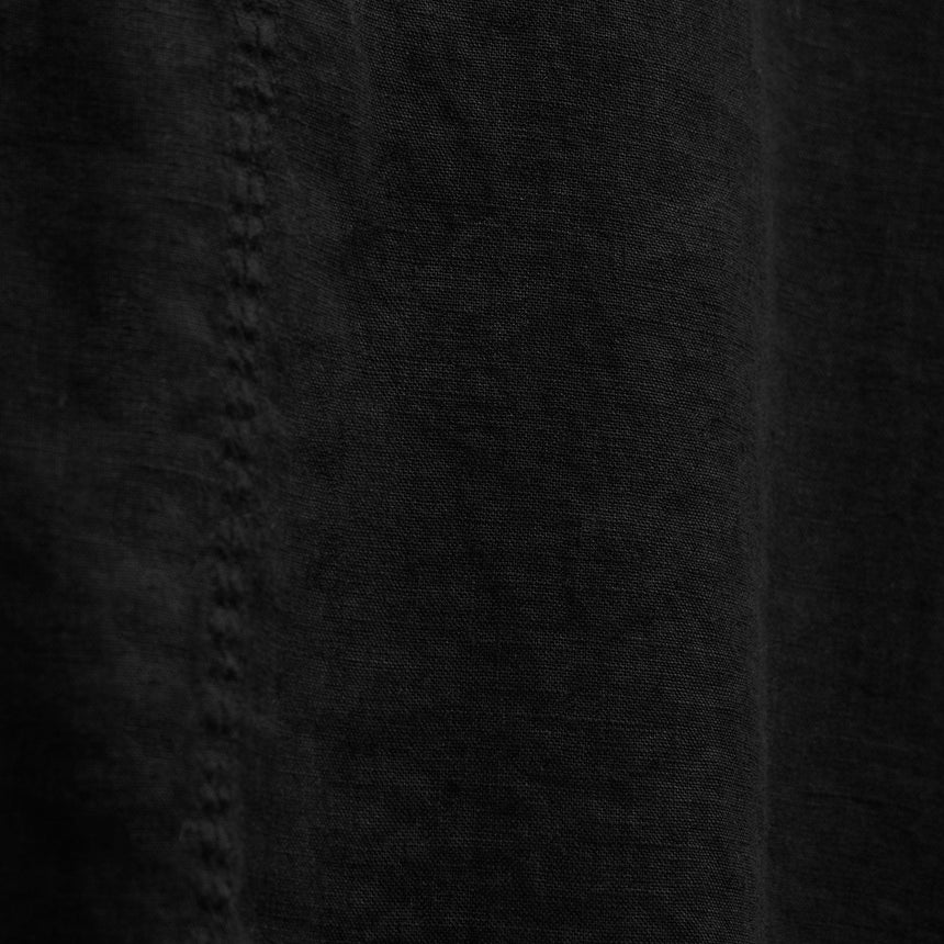 Linen Tie Front Tunic Top in Black | James Perse Los Angeles