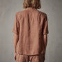 Lightweight Linen Short Sleeve Shirt in Nutmeg Pigment | James Perse Los Angeles
