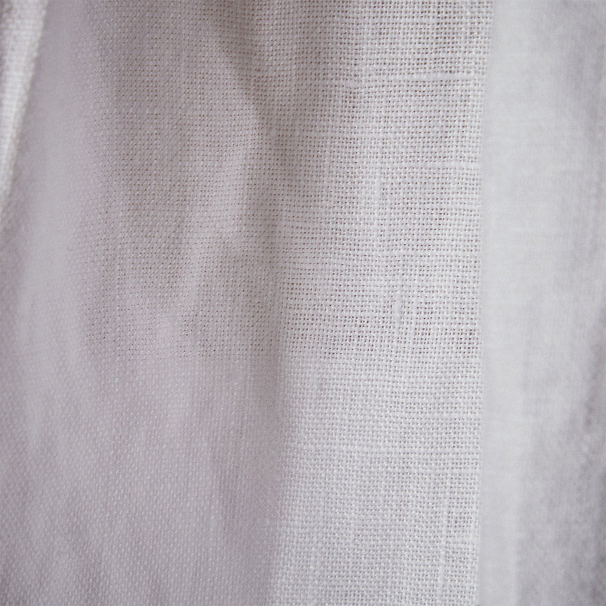 Gathered Linen Top in White | James Perse Los Angeles