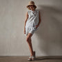 Double Dye Sleeveless Linen Shirt in Memory Pigment | James Perse Los Angeles