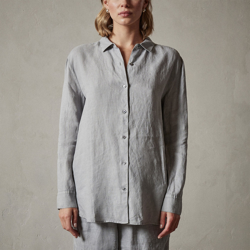 Lightweight Linen Shirt in Breeze Pigment | James Perse Los Angeles