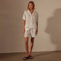 Cotton Linen Twill Boxy Fit Shirt in White | James Perse Los Angeles