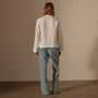 Pin Tuck Linen Top in White | James Perse Los Angeles