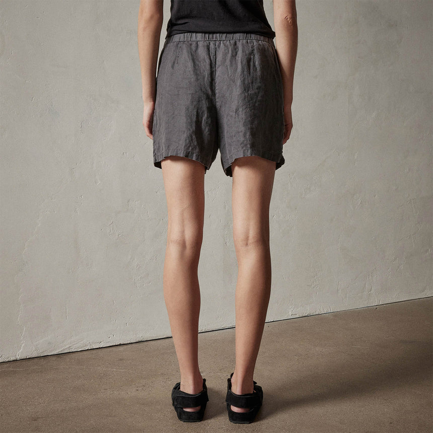Lightweight Linen Short in Magma Pigment | James Perse Los Angeles