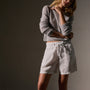Relaxed Fit Linen Short in White | James Perse Los Angeles