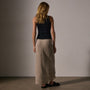 High Low Linen Skirt in Overcast Pigment | James Perse Los Angeles