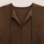 Lightweight Linen Tunic Dress In Cocoa Pigment | James Perse Los Angeles