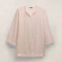 Lightweight Linen Tunic Dress in Light Rose Quartz Pigment | James Perse Los Angeles