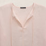 Lightweight Linen Tunic Dress in Light Rose Quartz Pigment | James Perse Los Angeles